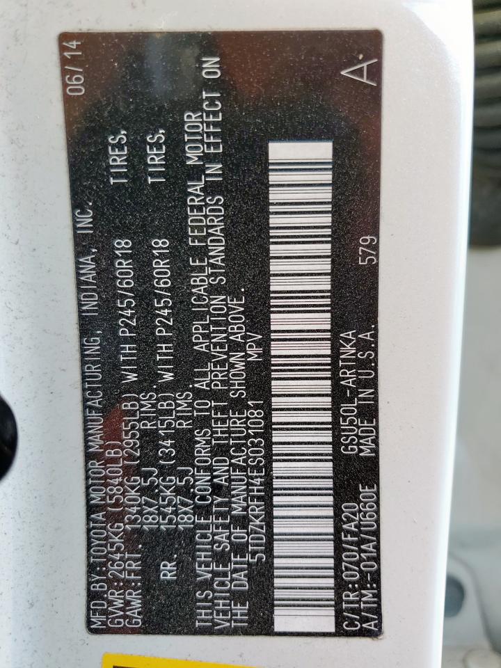 Toyota Highlander Le Image 13