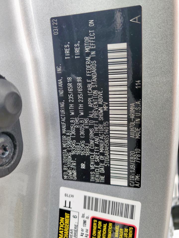 Toyota Highlander Hybrid Xle Image 6