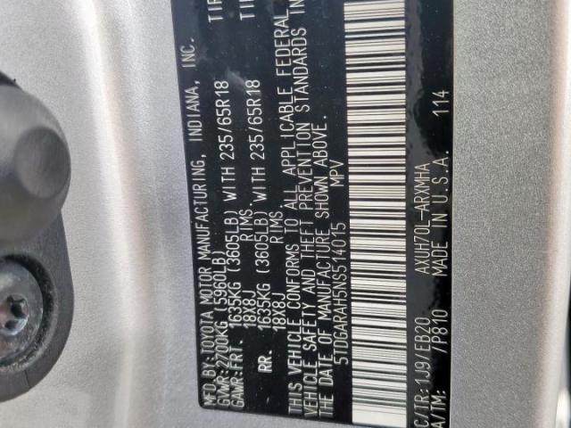 Toyota Highlander Hybrid Xle Image 6