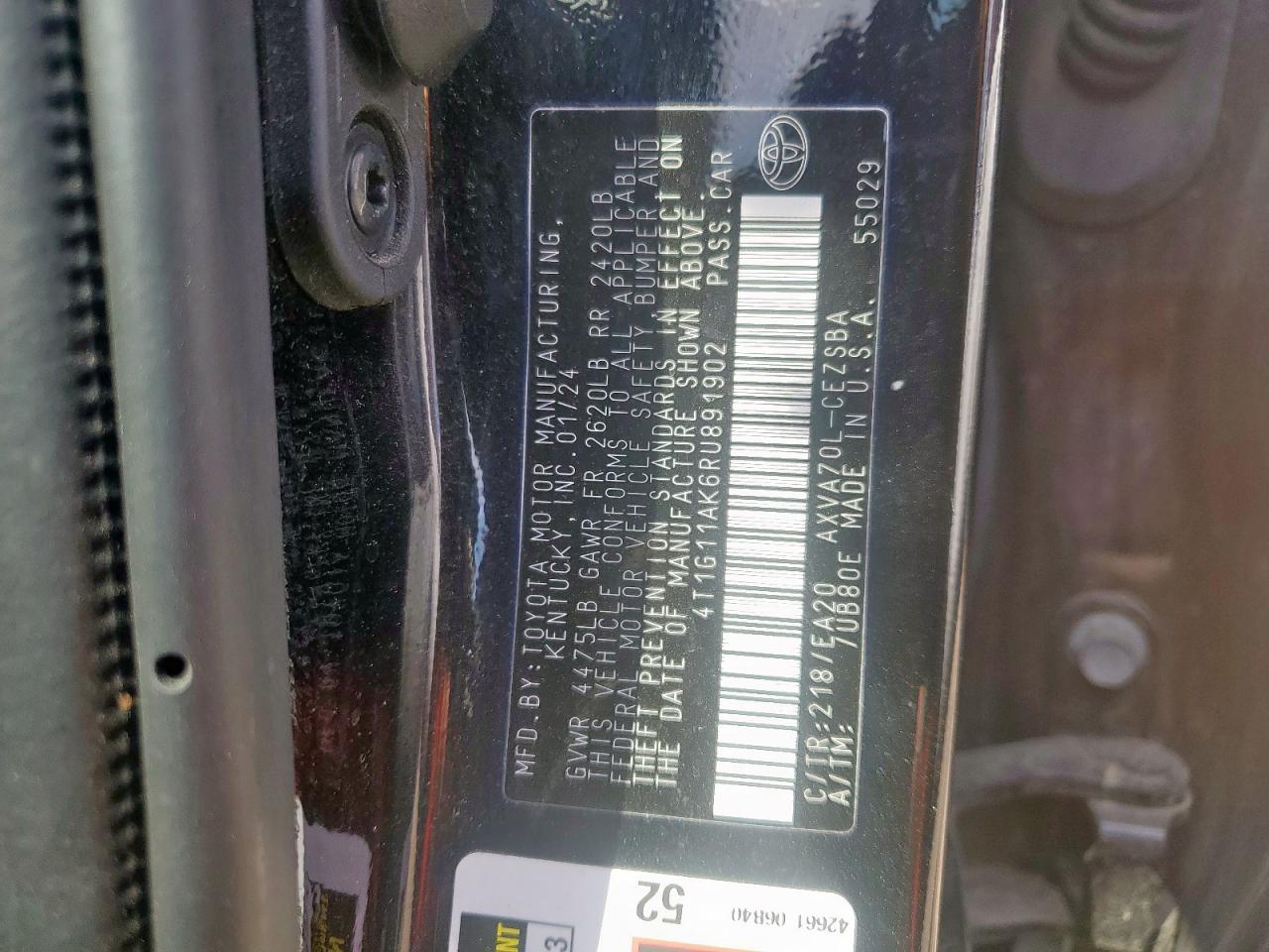 Toyota Camry Se Night Shade Image 2