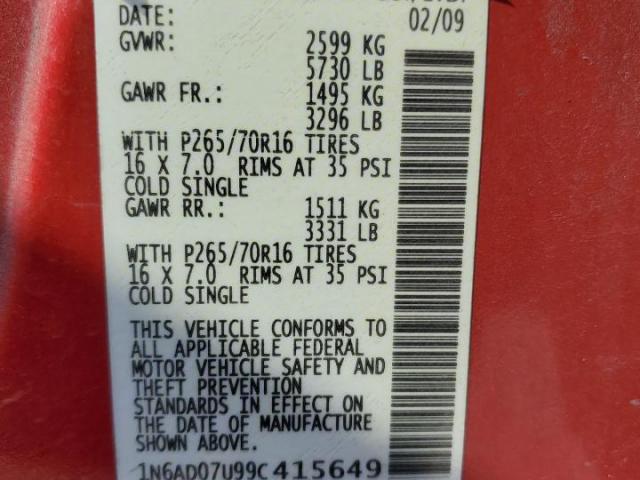 Nissan Frontier Crew Cab Se Image 8