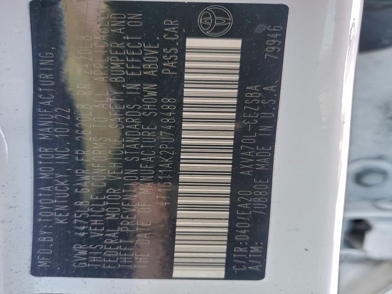 Toyota Camry Se Night Shade Image 7