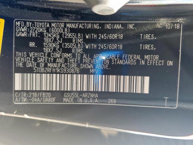 Toyota Highlander Le Image 13