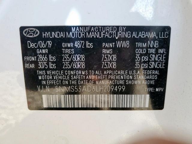 Hyundai SANTA FE Limited Image 10