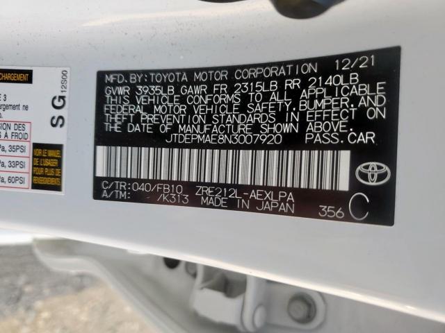 Toyota Corolla Le Image 11