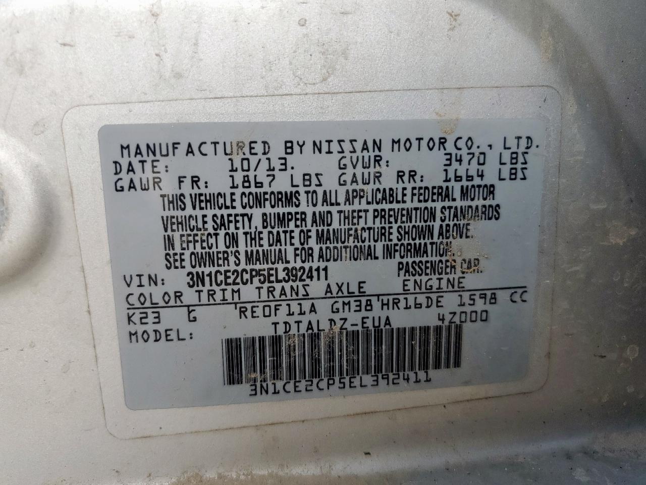 Nissan Versa S Image 10