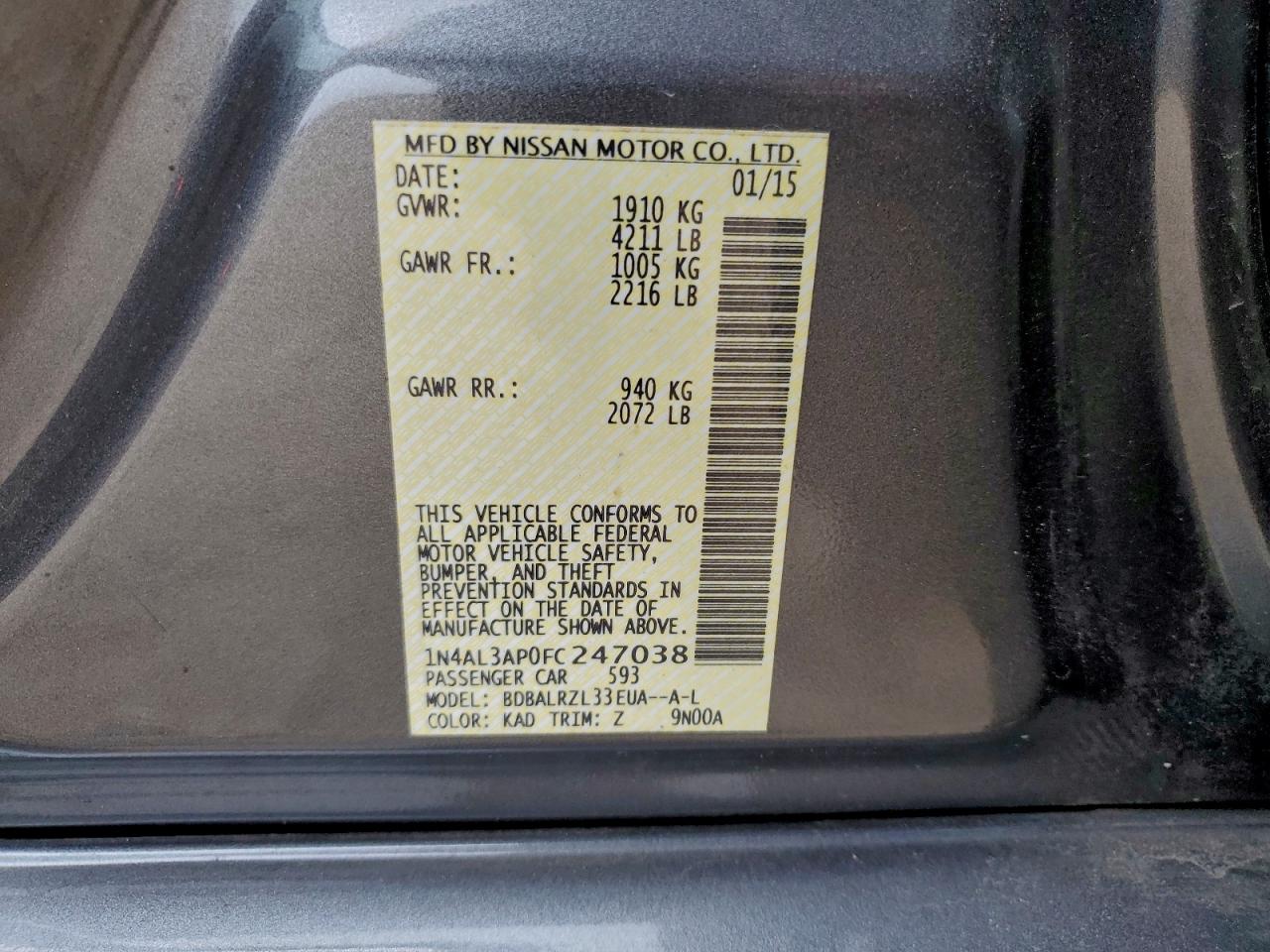 Nissan Altima 2.5 Image 2