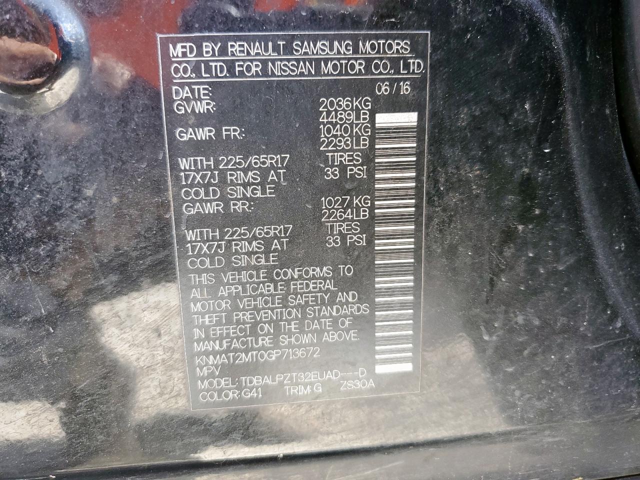 Nissan Rogue S Image 3