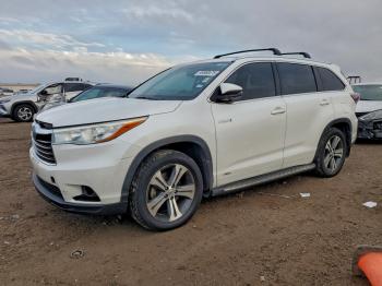  Salvage Toyota Highlander