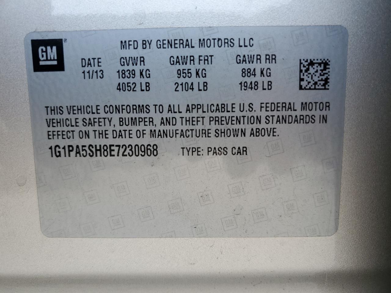 Chevrolet Cruze Ls Image 10