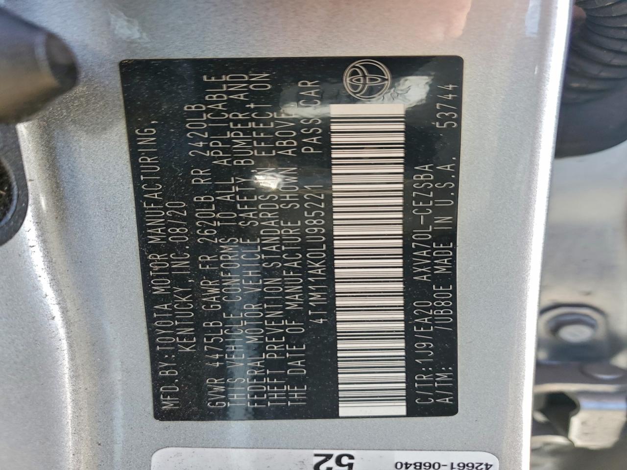 Toyota Camry Se Image 12