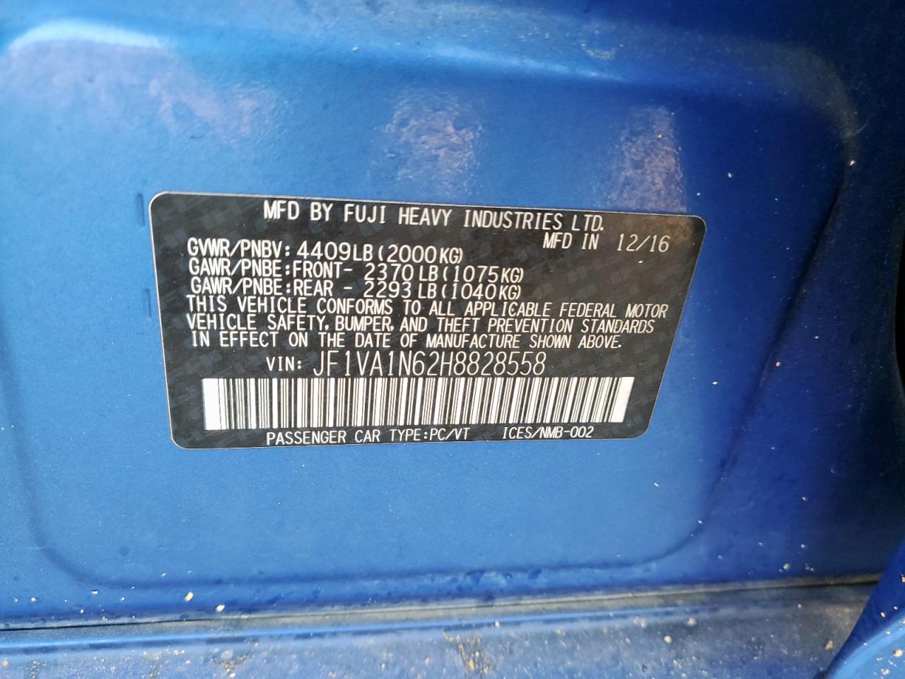 Subaru WRX Limited Image 8