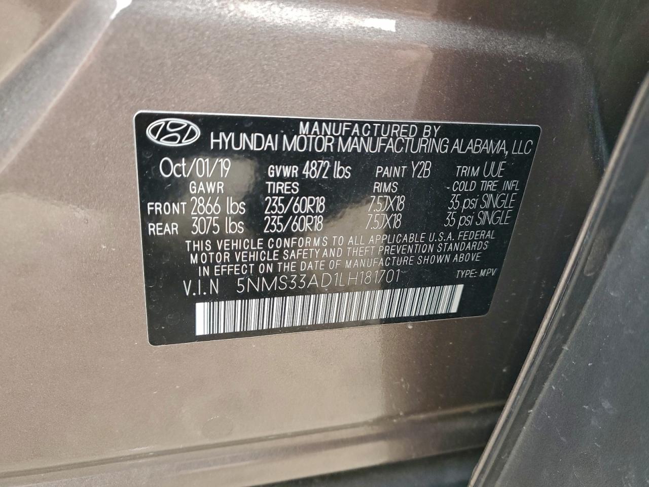 Hyundai SANTA FE Sel Image 10