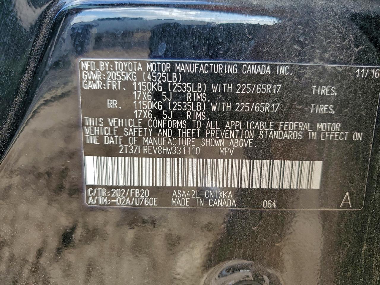 Toyota RAV4 Le Image 2