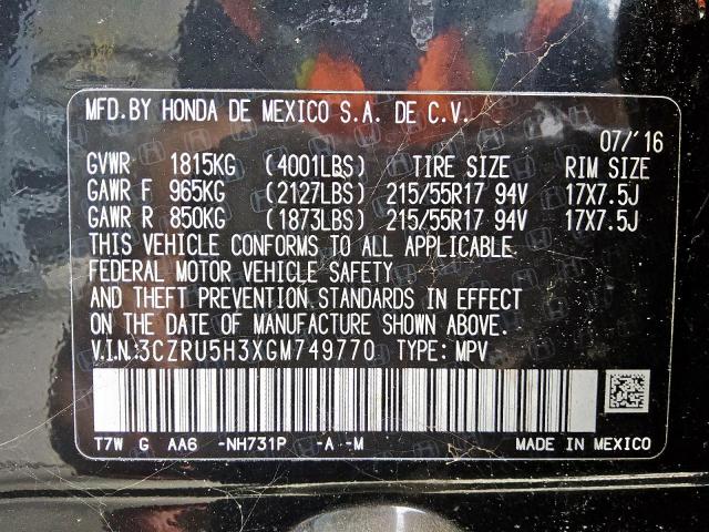 Honda HR-V Lx Image 13