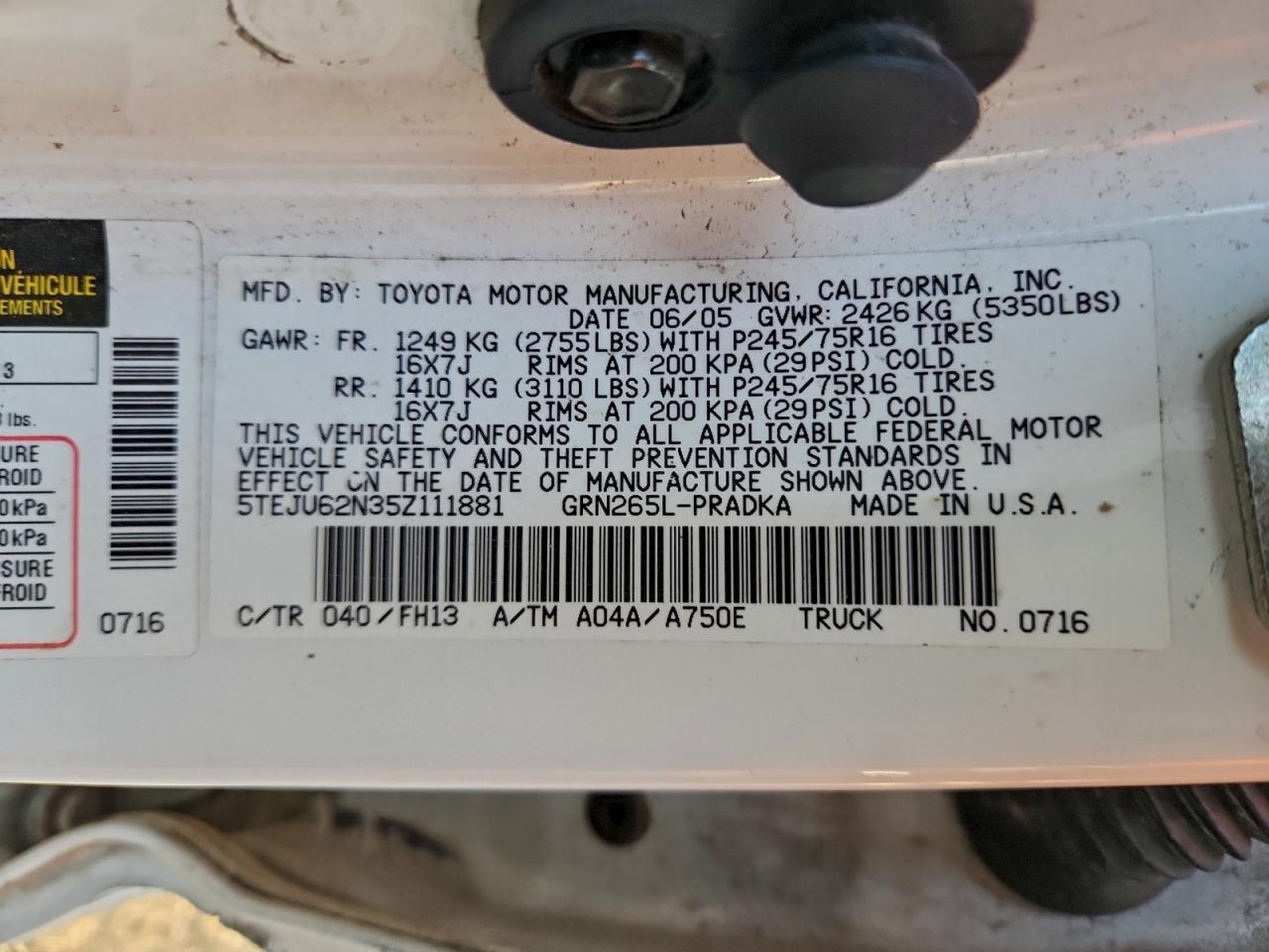 Toyota Tacoma Double Cab Prerunner Image 8