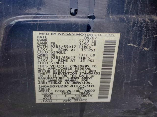 Nissan Frontier Crew Cab Le Image 11