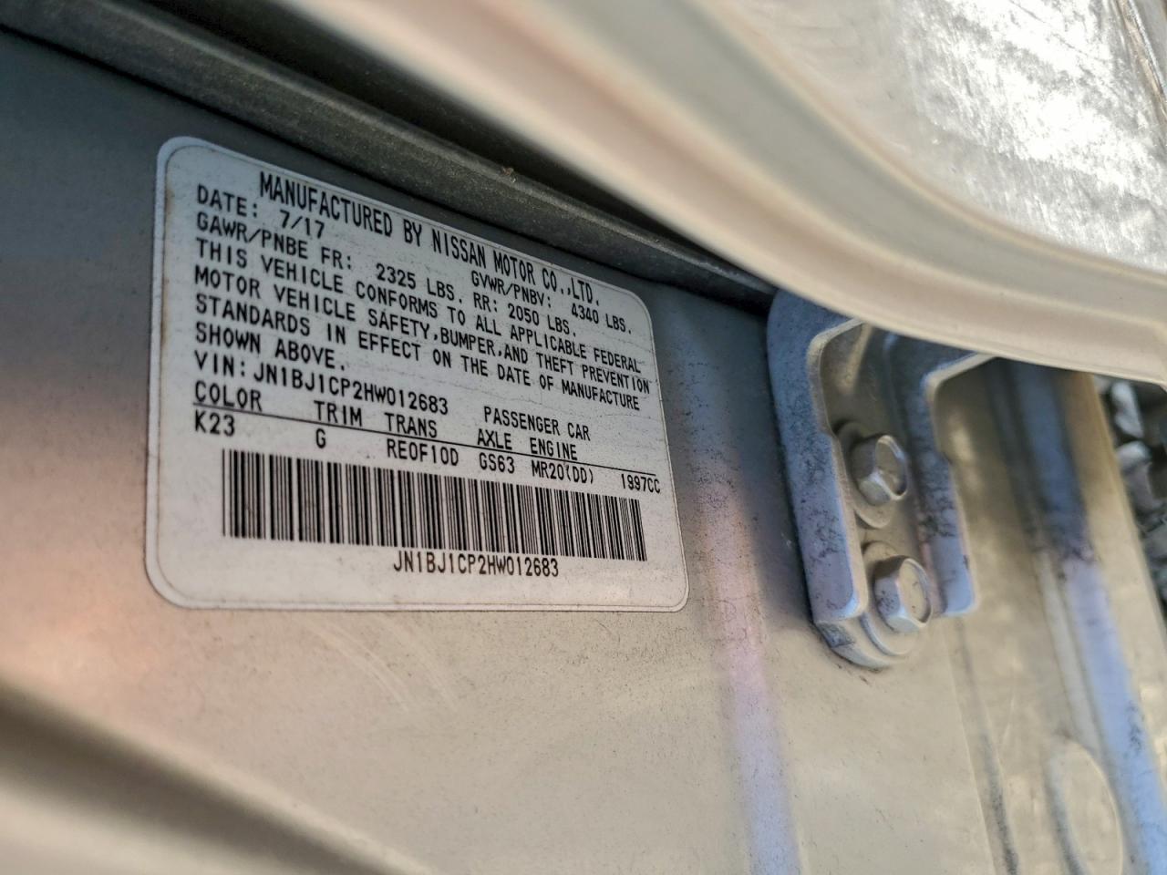 Nissan Rogue S Image 5