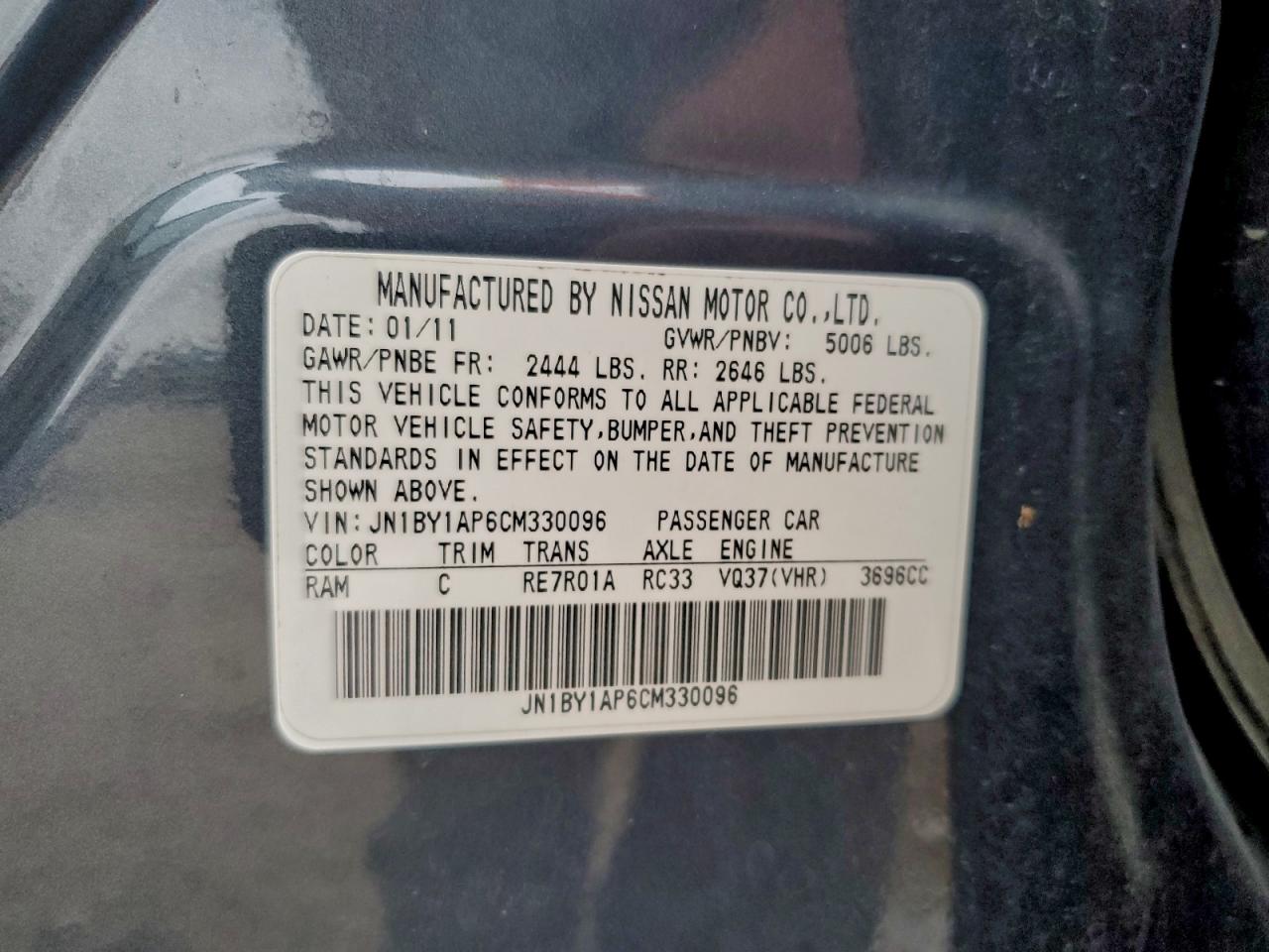 INFINITI M37 Image 6