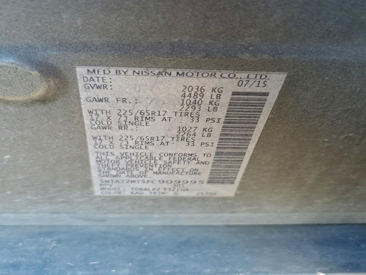 Nissan Rogue S Image 12